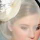 Bridal Hair Fascinator -  Bridal Hat