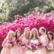 California Garden Wedding Layered With Pink