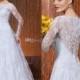 2014 New Vestido De Noivas Long Sleeve Illusion Backless Vintage Applique Beaded A-Line Wedding Dresses Button Detachable Train Bridal Gown, $129.06 