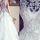 Vestido De Noiva Ball Gown Vintage Wedding Dresses Lace Crew Neck Illusion Sleeveless Button Zipper Beaded Lace Beach Bridal Gowns BO3039, $124.59 