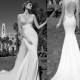 2015 New Arrival Galia Lahav Wedding Dresses V-Neck Vintage Lace Bead Heart-shaped Open Back Wedding Dress Bridal Gown, $146.6 