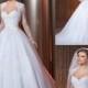 Amazing 2014 New Arrival Luxury Long Sleeve Wedding Gowns Ball Gown Sweetheart White Lace Appliques Sashes Beads Zipper Bridal Gown, $137.96 