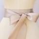 Taupe Ribbon Sash - 2.25 inch width x 144 inches/4 yard length -Wedding Sash, Bridal Sash, Plain Sash, Taupe Sash, Bridal Belt