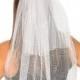 Sparkle Tulle Veil - Double Layer : Bachelorette Party Veil, White Bachelorette Veil