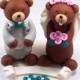 Custom Wedding Cake Topper, Gophers Couple, Personalized Figurines, Made To Order