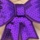Glitter Dog Bow - Purple Glitter Collar Bow - Sequin Purple Dog Bow- Dog Collar Bow - GFPUR