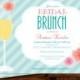 Floral Mimosa Bridal Brunch Invitation - Bridal Shower Invite - Wedding Shower - Bridal Luncheon - Brunch Invitation - Printable