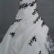 Actual Images New Beautiful White And Black Embroidery Wedding Dresses/Bride Dress, $99.48 