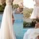 Julie Vino 2014 Backless Wedding Dresses Eden Halter Neck Chiffon Wedding Dress A-line Applique Pearls Sexy Side Slit Bride Gowns Online with $117.28/Piece on Hjklp88's Store 