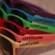 Set of Rainbow Wedding favor personalized sunglasses for outside ceremony/reception/photo booth/beach wedding