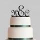 Wedding Cake Topper, Monogram Cake Topper Personalized Cake Topper, Acrylic Cake Topper
