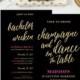 Printable - Champagne Weekend Bachelorette Invitation