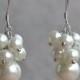 pearl Earrings,earrings,crystal earrings,Dangle earrings,Wedding earrings,bridesmaid earrings,Maid of honor jewelry