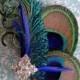 Customize-Peacock hair clip-clutch purse,sash, broach-Peacock Wedding-Peacock Bride