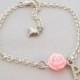 Personalized flower girl bracelet, flower girl gift, flower girl jewelry, wedding jewelry, childrens bracelet, childrens jewelry