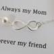 WEEKEND SALE Always My Mom Infinity Bracelet -Mother of Bride or Groom, Eternity Bracelet, Wedding Special Gift, Jewelry Card Set, Mother's