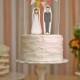 Wedding Cake Topper Set - Custom Cake Bunting / Bride and/or Groom Cake Toppers