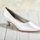 Heel 1 3/4"  - Wedding Shoes - Closed Toe Wedding Shoes - Choose From Over 200 Colors - Bespoke Shoe - Custom Shoe - Short Wedding Shoe
