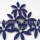 Bridal Hair Accessories, Nautical Beach Wedding Hair Piece, Something Blue Hair Flowers - 6 Navy Blue Harlow Spider Orchid Flower Hair Pins