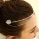 SALE Bridal Headband, Wedding Hair Accessories, Silver Headband, Silver Hair Piece, Bridal Halo, Bridal Crystal Headband,Forehead Band