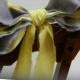 Pearl and Daffodil -Cotton ribbons -  - Weddings, aisle markers, bouquets, shabby chic weddings, rustic weddings
