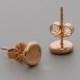 Rose Gold Stud Earrings, Simple Earrings, Posts Earrings, Rose Gold Jewelry, Dots Earring,  Women Earrings,  Pebbles Earring, Bridal Jewelry