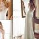 Exquisite Julie Vino 2015 Wedding Dresses Backless Garden Sweep Train Lace Sheer Open Back Chiffon Bridal Dresses Wedding Ball Gowns A-Line Online with $111.27/Piece on Hjklp88's Store 