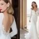 Spring Long Sleeve Julie Vino 2015 Garden Wedding Dresses A-Line Applique Sweep Open Back Chiffon Bridal Dresses Custom Backless Ball Gowns Online with $109.66/Piece on Hjklp88's Store 