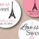French Parisian Themed Wedding Stickers Bridal Shower Favor Labels