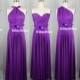 Weddings Wrap Infinity Convertible Dress Full Length Purple Evening Party Formal Bridesmaid Dress