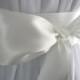 Off white wedding sash, bridal sash, bridesmaid sash, bridal belt, dress sash, gown sash, 3 inch satin