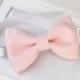 Light pink bow-tie for baby toddler teens adult - Adjustable neck-strap