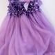 Purple Tutu Dress w/ matching headband!  Perfect Easter/Pageant dress/Flower girl dress/1st Birthday outfit