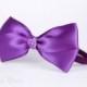 Purple Baby Girl Bow - Purple Mist Sweet Satin Bow Handmade Headband - Baby to Adult Headband