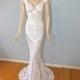 Vintage Inspired Boho Wedding Gown VICTORIAN Lace Wedding Dress BEACH Wedding Dress Sz Small