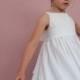 first communion gown in cotton flower girl dress bridesmaid ... the RUFFORD ... custom made