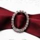 10 Rhinestone Buckle Diamante Cruystal Slider OVAL Wedding Invitation Cake Decoration Bouquet Jewelry BK063