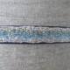 Blue and Green Scallop wave beaded Wedding Sash / belt