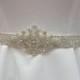 Rhinestone Crystal Sash, Beaded  Bridal Belt,  Wedding Gown Accessory, Wedding Gown Belt, Bridal Gown Belt