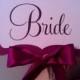 Here Comes The Bride Sign - Ribbon Hanger or Paddle Handle