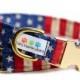 Gold USA dog collar - Brass USA Collar