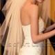 3T Fingertip Bridal Wedding Veil Cut Edge VE202 white or ivory
