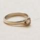 bezel set ring , champagne ring , zirconia engagement ring , cubic zirconia ring