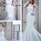 2015 New Arrival Mermaid Sweep Train Beaded Waist Ella Rosa Wedding Dresses Corset Lace Up Back Satin Sweetheart Formal Bride Gown Dress Online with $122.83/Piece on Hjklp88's Store 