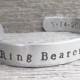 Ring Bearer Toddler or Child Size Name Bracelet WEDDING PARTY Hand Stamped Jewelry Custom Cuff Aluminum Personalized Customize Little BOY