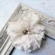 Vintage Ivory Lace hair clip, hair accessories, vintage, wedding, bridal, prom, vintage bridal hairpiece
