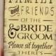 Wedding Sign, Family and friends of the bride and groom please sit together there's plenty of room open seating, wood, rustic vintage decor