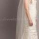 Tulle Bridal Veil Single Layer, Wedding Veil - Patrice
