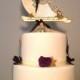 Wedding Cake Topper - Custom Illustrated - Hand Painted  - Vintage Details