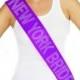 Rhinestone "New York Bride" Purple Sash, Wedding Sash, Bridal Shower, Bachelorette Party, Engagement Party, State Bride